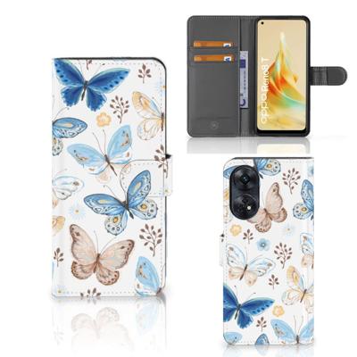 Telefoonhoesje | Met pasjeshouder | voor OPPO Reno8 T 4G Vlinder