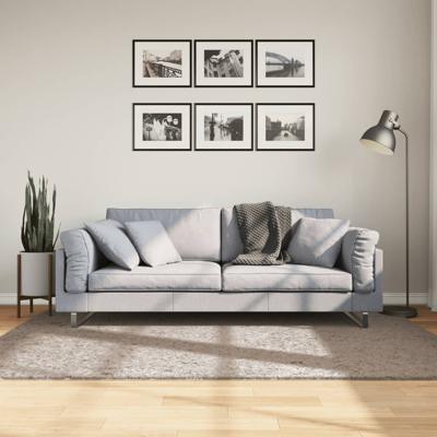VidaXL Vloerkleed pamplona shaggy hoogpolig modern 140x200 cm beige