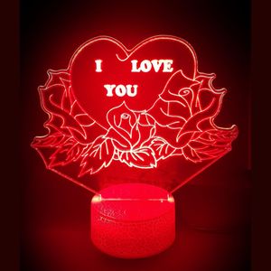 3D LED LAMP - ROOS MET HART 2