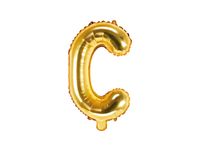 Folieballon Goud Letter 'C' - 35cm