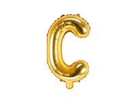 Folieballon Goud Letter 'C' - 35cm - thumbnail