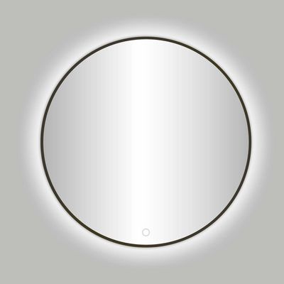 Badkamerspiegel Best Design Venetië Rond 100 cm Incl. Led Gunmetal