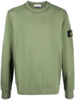 Stone Island sweat en coton à patch Compass signature - Vert - thumbnail