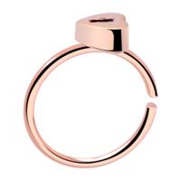 Continuous Ring Met roségoud verguld chirurgisch staal Piercingringen