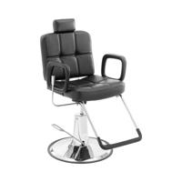 Kappersstoel - Hoofd- en voetensteun - 52 - 64 cm - 150 kg - zwart