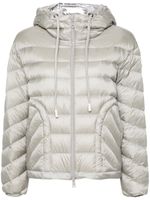 Moncler Gewatteerd jack met capuchon - Grijs - thumbnail