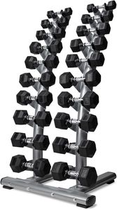 PTessentials PRO Hexa Dumbbellset 1 t/m 10 kg incl. deluxe opbergrek