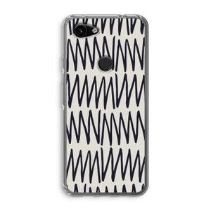 Marrakech Zigzag: Google Pixel 3a Transparant Hoesje