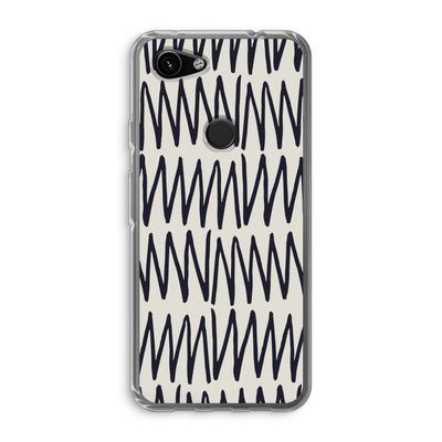 Marrakech Zigzag: Google Pixel 3a Transparant Hoesje
