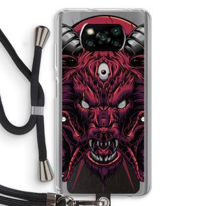 Hell Hound and Serpents: Xiaomi Poco X3 Pro Transparant Hoesje met koord