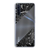 Zwart marmer: Oppo A91 Transparant Hoesje