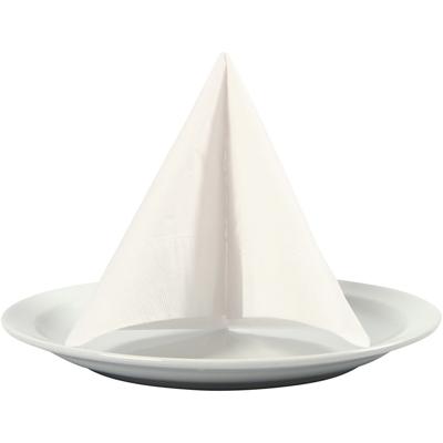 Creativ Company Servetten, afm 33x33 cm, wit, 20 stuk/ 1 doos