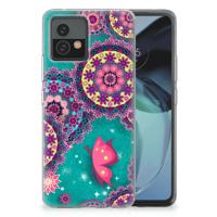 Motorola Moto G72 | Hoesje maken | Cirkels en Vlinders