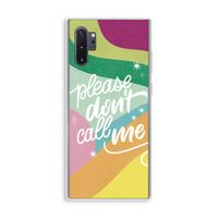Don't call: Samsung Galaxy Note 10 Plus Transparant Hoesje