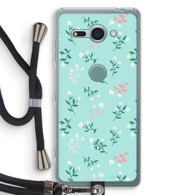 Small white flowers: Sony Xperia XZ2 Compact Transparant Hoesje met koord