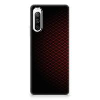 Sony Xperia 10 IV | TPU bumper | Geruit Rood