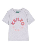 Kenzo Kids logo-print cotton T-shirt - Gris