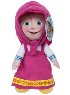 Kamparo pluchen knuffel Masha 15 cm roze Kamparo pluchen knuffel Masha 15 cm roze