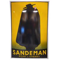 Sandeman Port & Sherry Emaille Bord - 60 x 40 cm