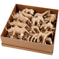 Creativ Company Jungle dieren papier-maché, 32st. Creativ Company Jungle dieren papier-maché, 32st.