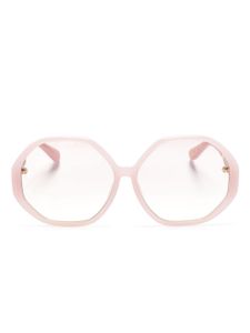 Linda Farrow lunettes de soleil géométrique Paloma - Rose