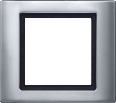 Merten Aquadesign afdekraam 1-voudig aluminium MTN400160