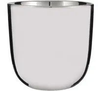 Mica Decorations bloempot Chaz 15.5x15cm zilver
