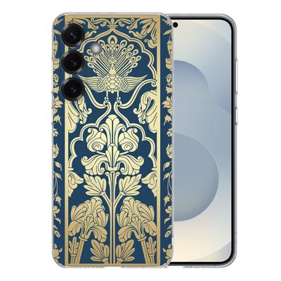 TPU Hoesje Samsung Galaxy S25 Plus - Beige Flowers Backcover TPU Hoesje Samsung Galaxy S25 Plus - Beige Flowers Backcover