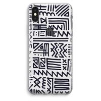 Marrakech print: iPhone XS Max Transparant Hoesje