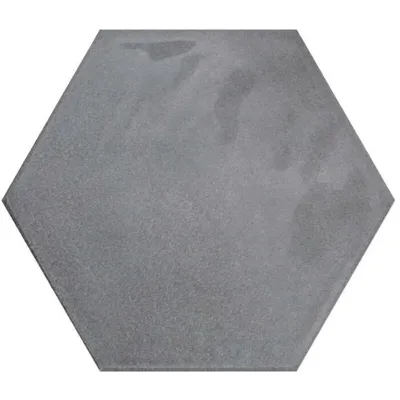 Hexagon Moon Grey glans 16x18 grijs