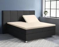 Primaviera Deluxe Splittopper Satijn Hoeslaken Zand 160 x 200 cm