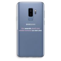 uw waarde daalt niet: Samsung Galaxy S9 Plus Transparant Hoesje uw waarde daalt niet: Samsung Galaxy S9 Plus Transparant Hoesje