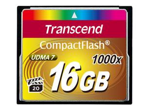 Transcend CompactFlash Card 1000x 16GB flashgeheugen MLC