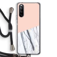 A touch of peach: Sony Sony Xperia 10 III Transparant Hoesje met koord
