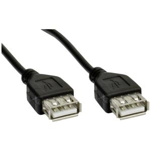 Akyga USB-kabel USB-A bus, USB-A bus 1.80 m Zwart AK-USB-06