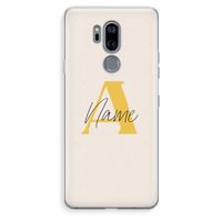 Amber Script: LG G7 Thinq Transparant Hoesje