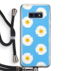 Margrietjes: Samsung Galaxy S10e Transparant Hoesje met koord