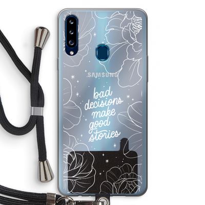 Good stories: Samsung Galaxy A20s Transparant Hoesje met koord