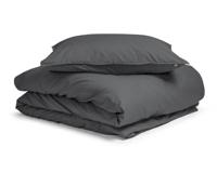 Primaviera Deluxe Egyptisch Katoen Uni Dekbedovertrek Antraciet 140 x 200/260 cm