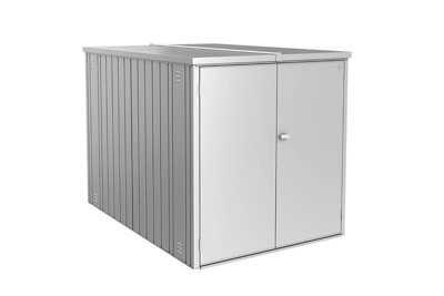 Biohort Mini Garage L zilver metallic 145x203 cm- - Metaal- Biohort