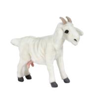 Hansa Knuffel Geit - wit - pluche - 35 cm - knuffeldier
