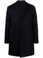 Tagliatore manteau en laine à simple boutonnage - Noir