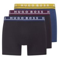 Hugo Boss Boxershorts 3-pack zwart - blauw