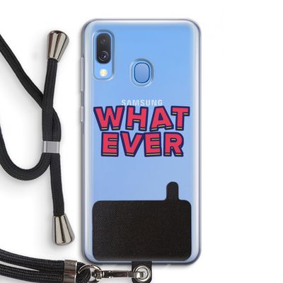 Whatever: Samsung Galaxy A40 Transparant Hoesje met koord