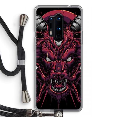 Hell Hound and Serpents: OnePlus 8 Pro Transparant Hoesje met koord