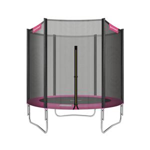 Trampoline met met veiligheidsnet beklede stangen, Roze / 183 cm