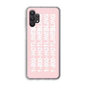 Hotline bling pink: Samsung Galaxy A32 5G Transparant Hoesje