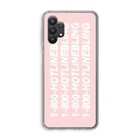 Hotline bling pink: Samsung Galaxy A32 5G Transparant Hoesje