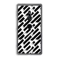 Zwarte vegen: Sony Xperia XZ2 Transparant Hoesje