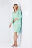 Badstof turquoise dames zomerbadjas Hajo